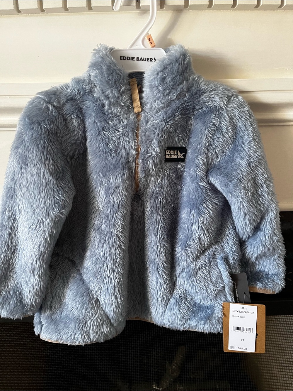 Eddie Bauer Plush Puffer Jacket in Light Blue